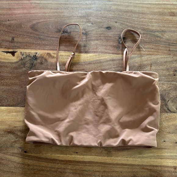 H&M | Cropped Tank Bra | Color is Rose Brown | Size 6 - Picture 1 of 3